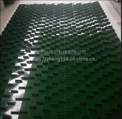 廣東波浪花紋爬坡帶 綠色花紋輸送帶在上海的應(yīng)用與優(yōu)勢(shì)